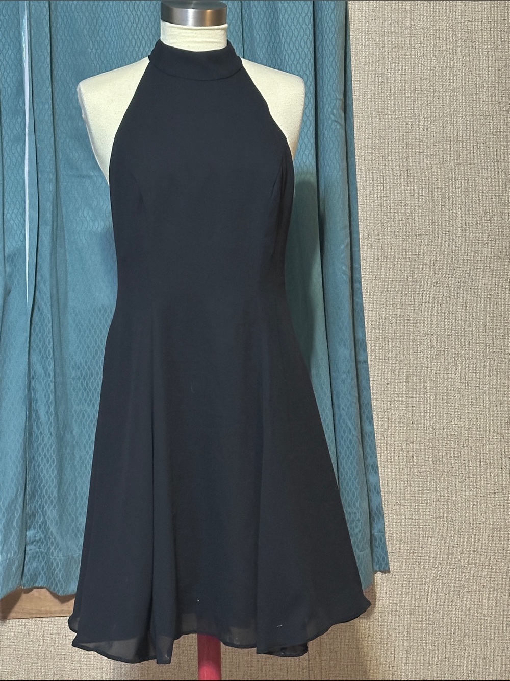 Jessica Howard Black Halter A-Line Dress